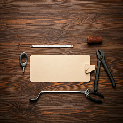 Tools on a wooden table
